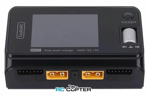 Зарядное устройство ToolkitRC M6D, 500 Вт (только DC), 1-6S, два канала