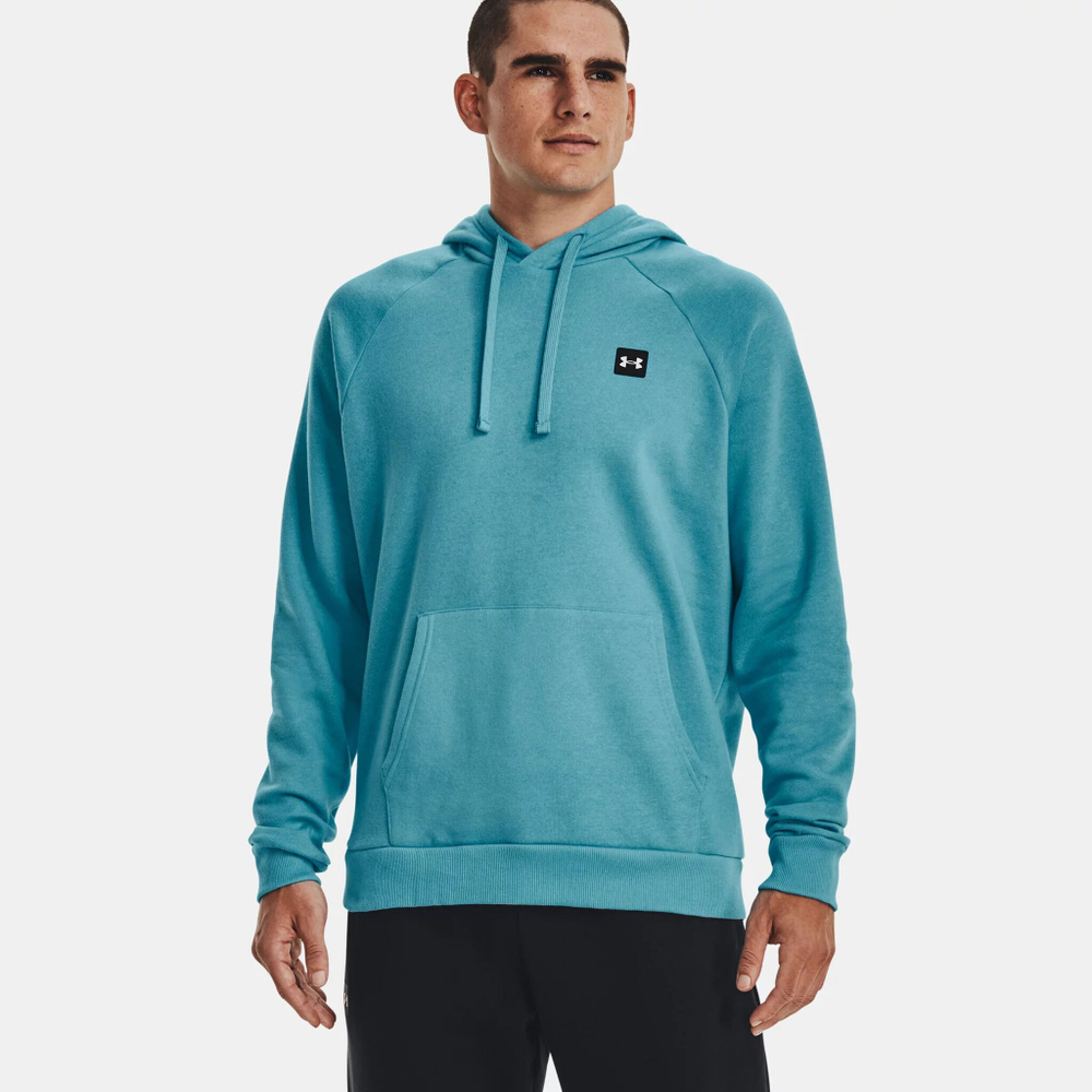 Мужская кофта теннисная Under Armour Rival Big Logo Hoody Men - Blue