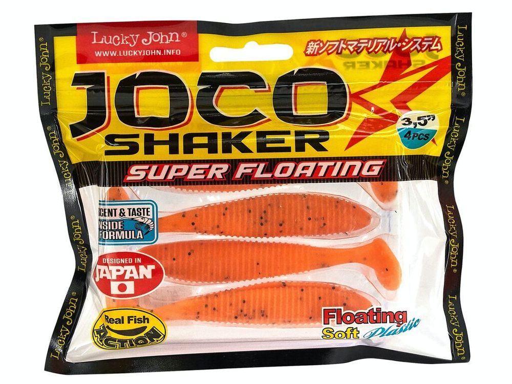 Виброхвосты съедобные LJ Pro Series JOCO SHAKER 3.5in (8,89 см), цв. F29, 4 шт.