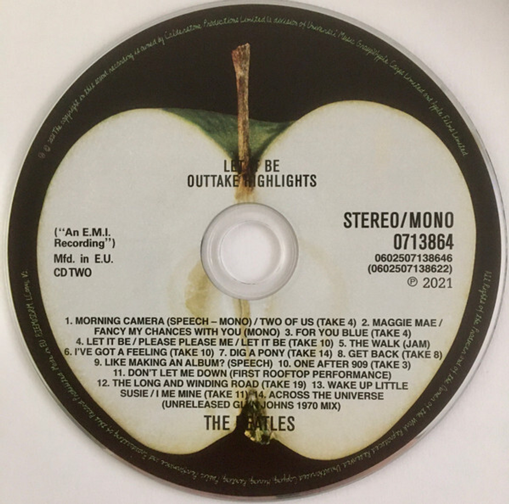 CD The Beatles - Let It Be 2CD (Европа 2021г.)