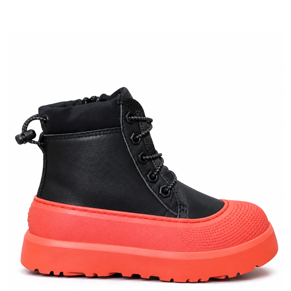 Ugg Kids Hybrid Black Leather Orange Ugg Kids Hybrid Black Leather Orange