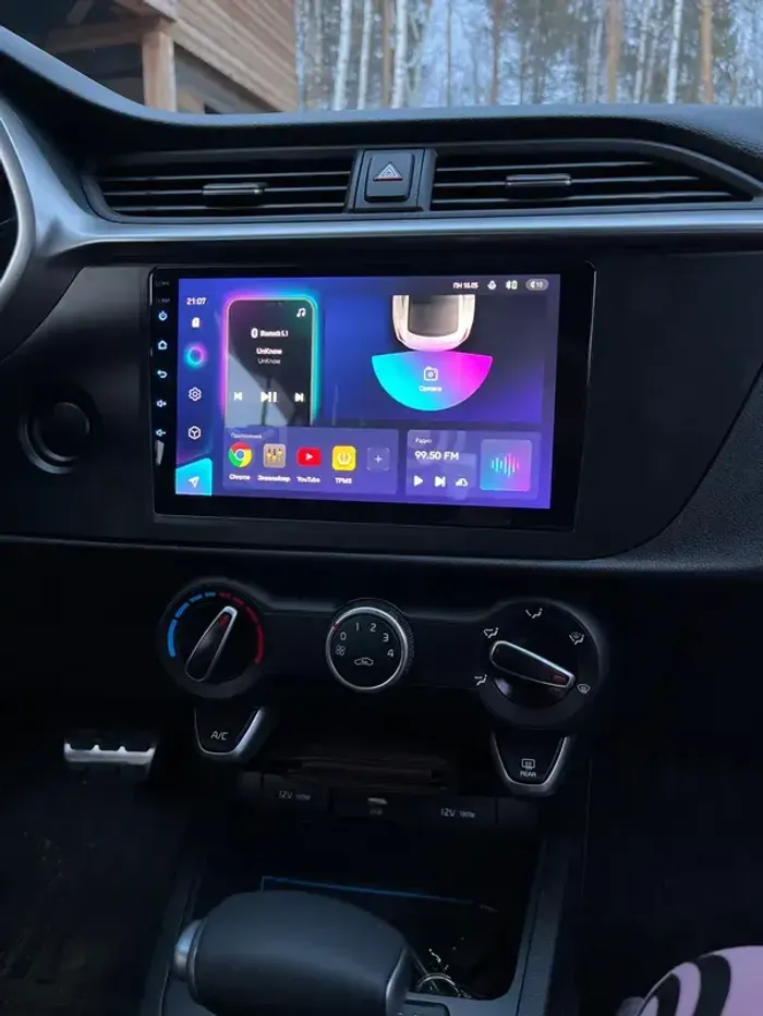 Магнитола для KIA Rio 4, Rio X-line 2020-2022, Solaris KRS/KRX 2024+ - Kuberg OL-9742-3 QLed, Android 12, Быстрая, CarPlay, 4G SIM-слот