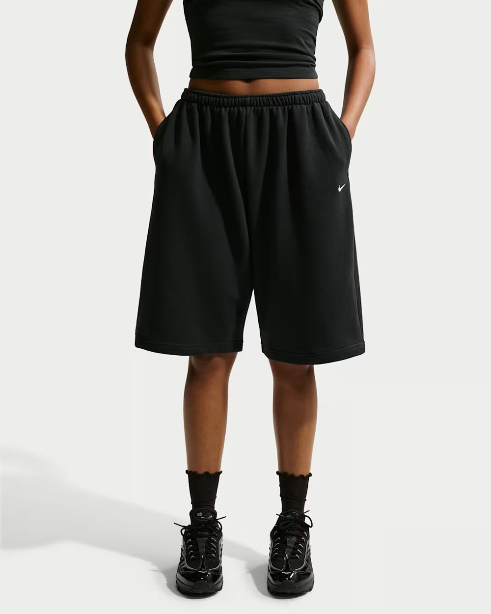 Nike Sportswear Женские бермуды из французского махрового полотна свободного кроя - NIKE