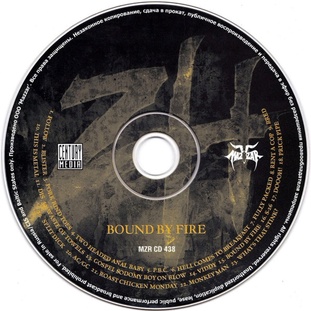 Zimmers Hole / Bound By Fire (RU)(CD)