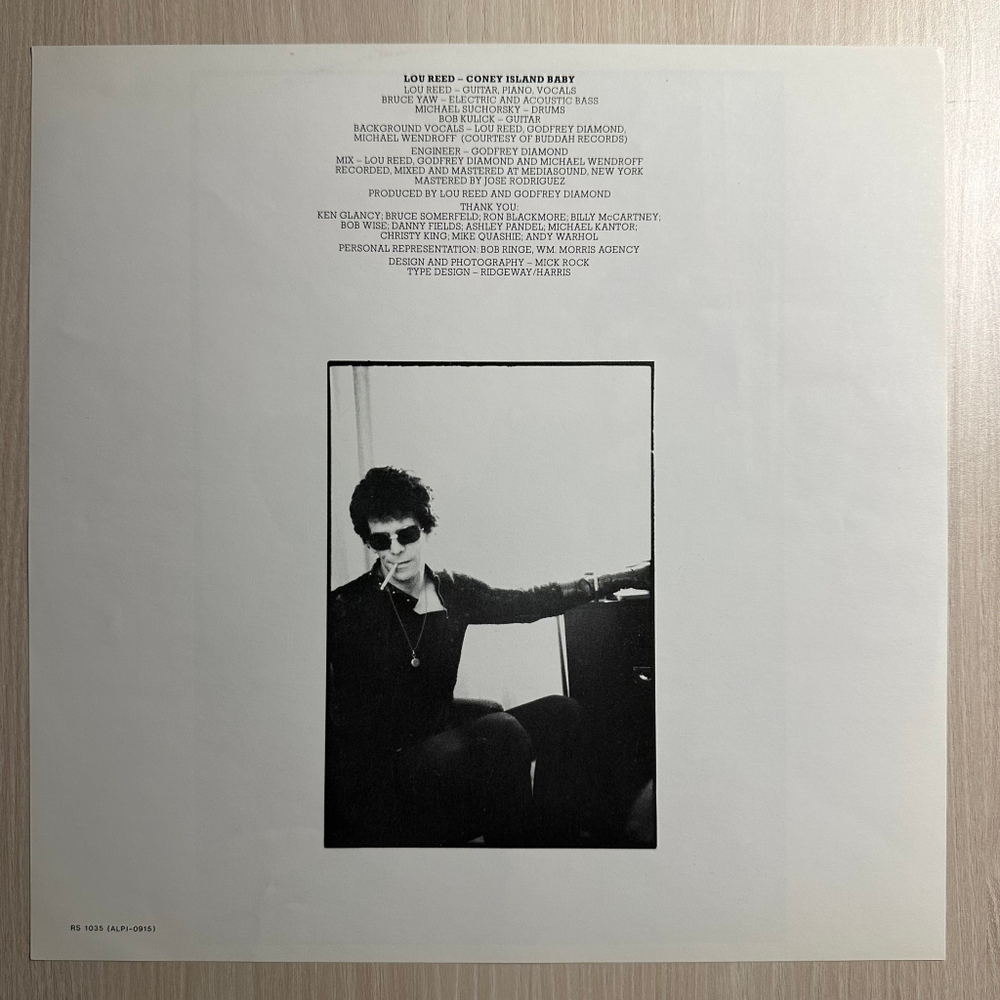 Lou Reed - Coney Island Baby (Англия 1976г.)