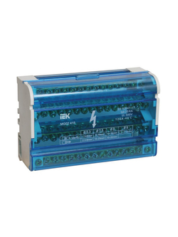 Шина на DIN-рейку в корпусе (кросс-модуль) ШНК 4х15 3L+PEN IEK YND10-4-15-125
