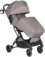 Kоляска детская прогулочная Farfello Comfy Go Comfort (Grey Black Chrome/Серый на черном хроме CG-30