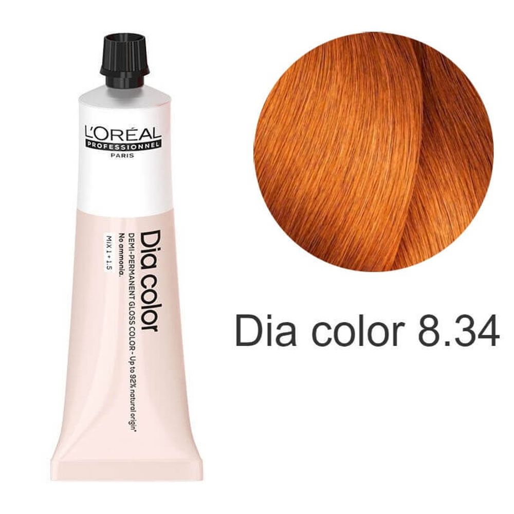 L'Oreal Professionnel Dia Color 8.34 - Краситель 60 мл