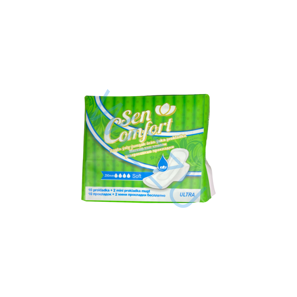 Прокладки ультратонкие Sen Comfort 290мм Soft 10+2шт