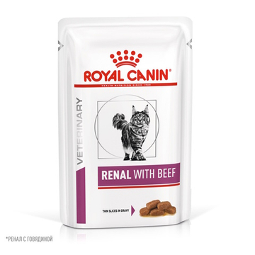 Пауч Royal Canin Renal With Beef для взрослых кошек для поддержания функции почек, с говядиной