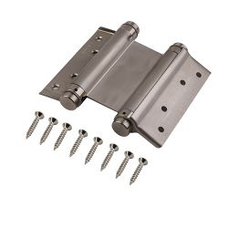 Петля пружинная двусторонняя (барная) FUARO DSH5 (125х86х1,5) INOX 201 SN мат. никель /65295/ (1шт)