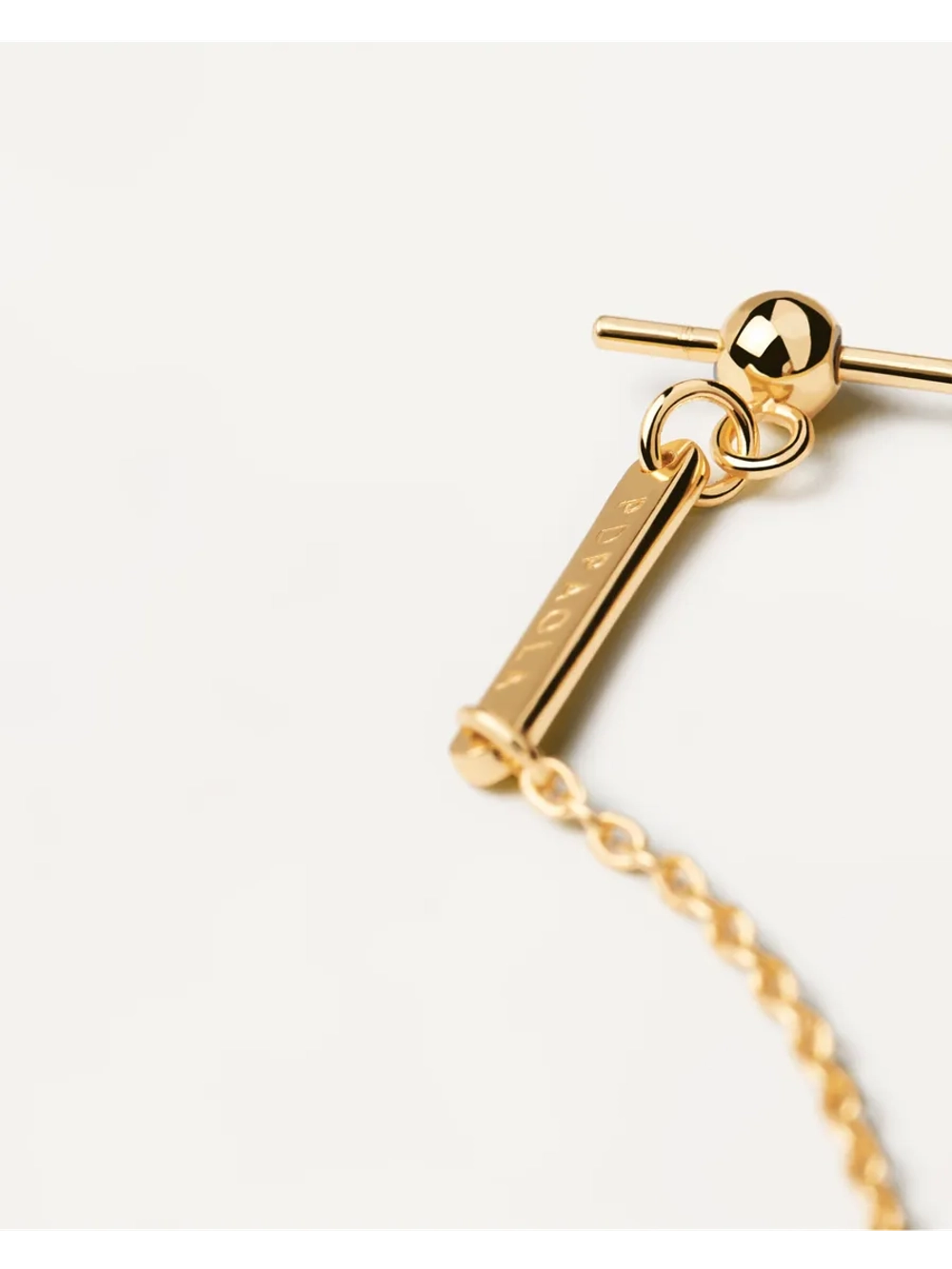 Браслет Charms Chain серебро 925 пробы покрытое золотом