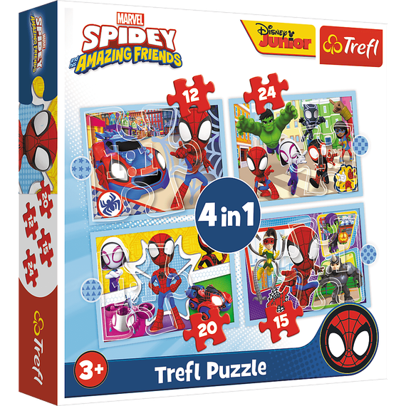 Puzzle "4in1 (12, 15, 20, 24)" - Spiday's team