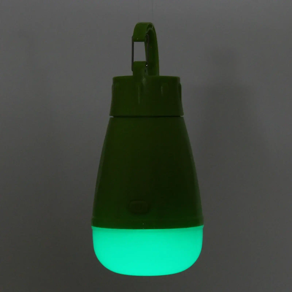 Фонарь туристический подвесной 3 режима, 3LED, 3AAA карабин 5688