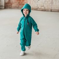Комбинезон с капюшоном "Бирюза" облегченный