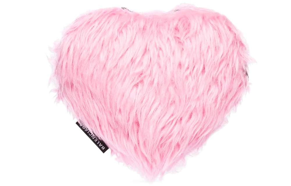 Balenciaga Faux Fur Coin Purse, Clutch Regular Women"s Pink