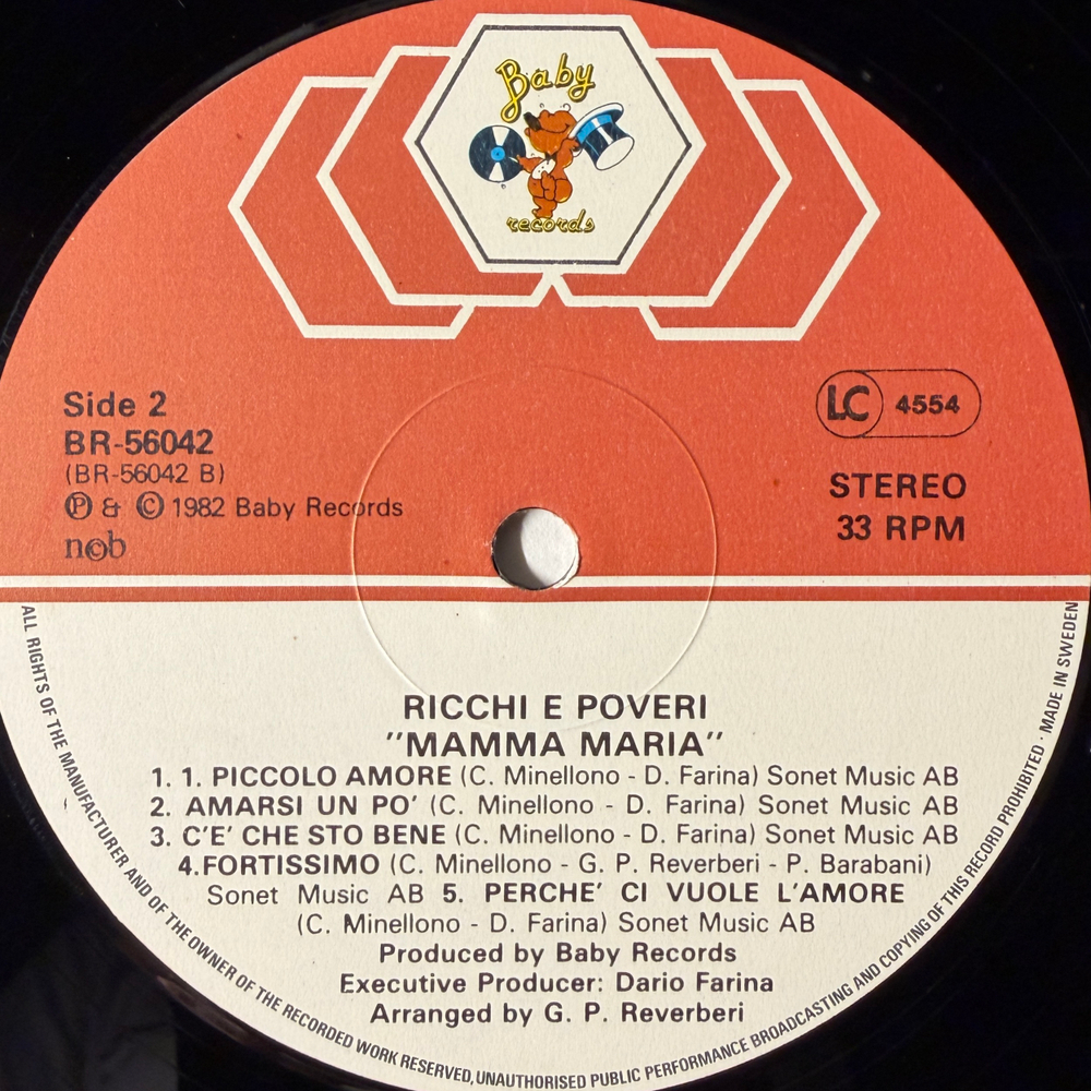 Ricchi & Poveri – Mamma Maria (Швеция 1982г.) Т