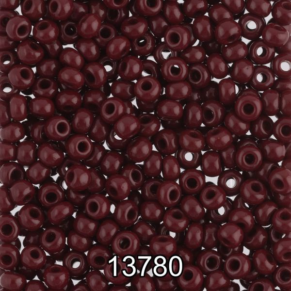 Бисер Preciosa 10/0 (2.3 мм), 500 г, 13780 (Ф187) т.коричневый