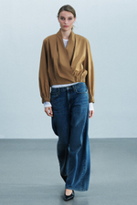 РУБАШКА-БОМБЕР С ЗАПАХОМ — ZW COLLECTION — ZARA