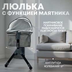 Детская кроватка 5в1 BubaGo Somela LUX