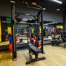 Диск обрезиненный (четыре хвата, цветной) D51 мм PROFI-FIT 15 кг