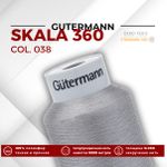 Нитки некрученые Gutermann Skala 360 (5000 метров), 1 кат. | 038 св.серый
