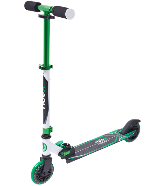 Самокат гордской RIDEX Rebel 125 мм, белый/зеленый
