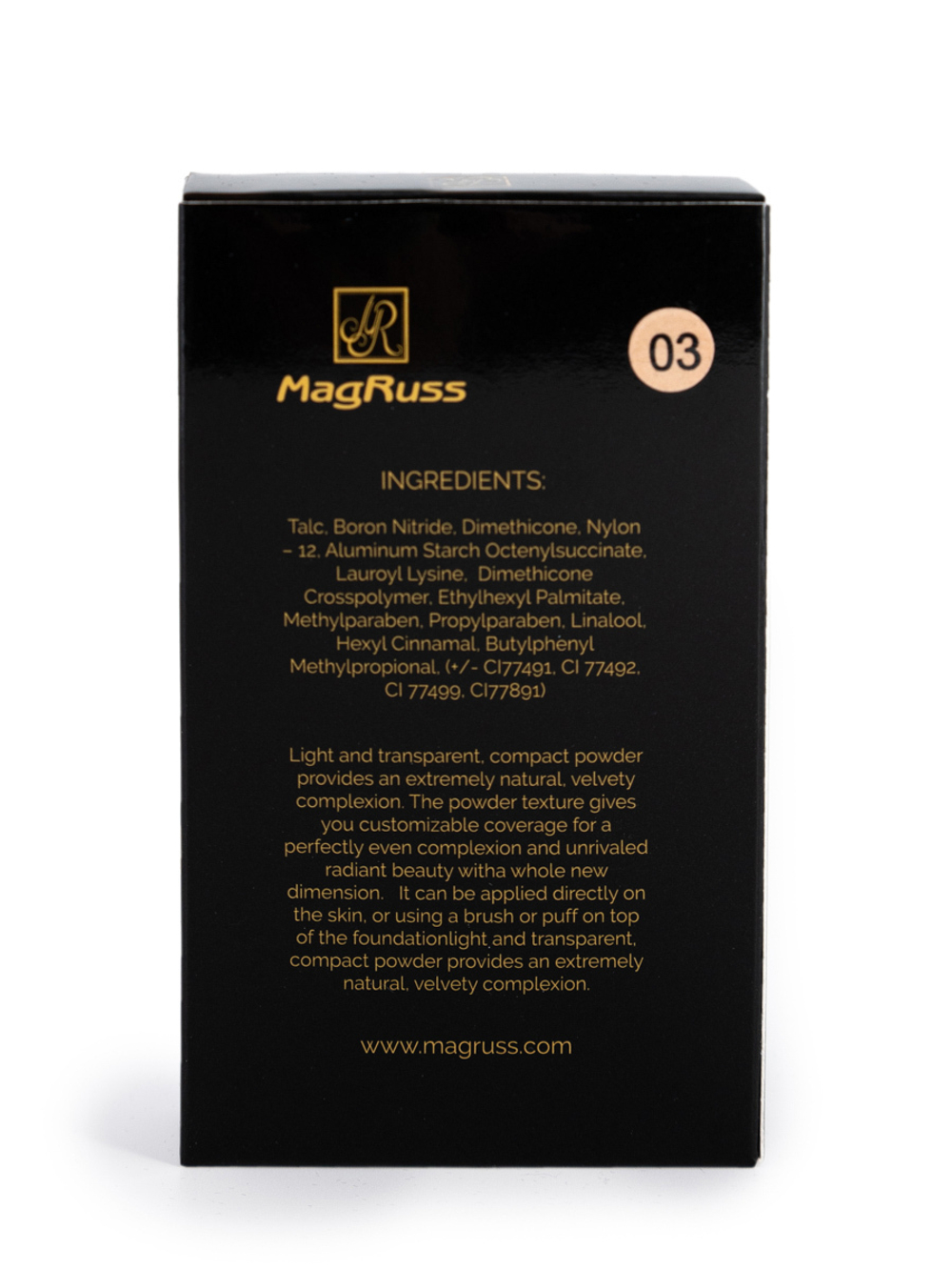 Magruss Компактная пудра для лица, тон 3, 8,5г