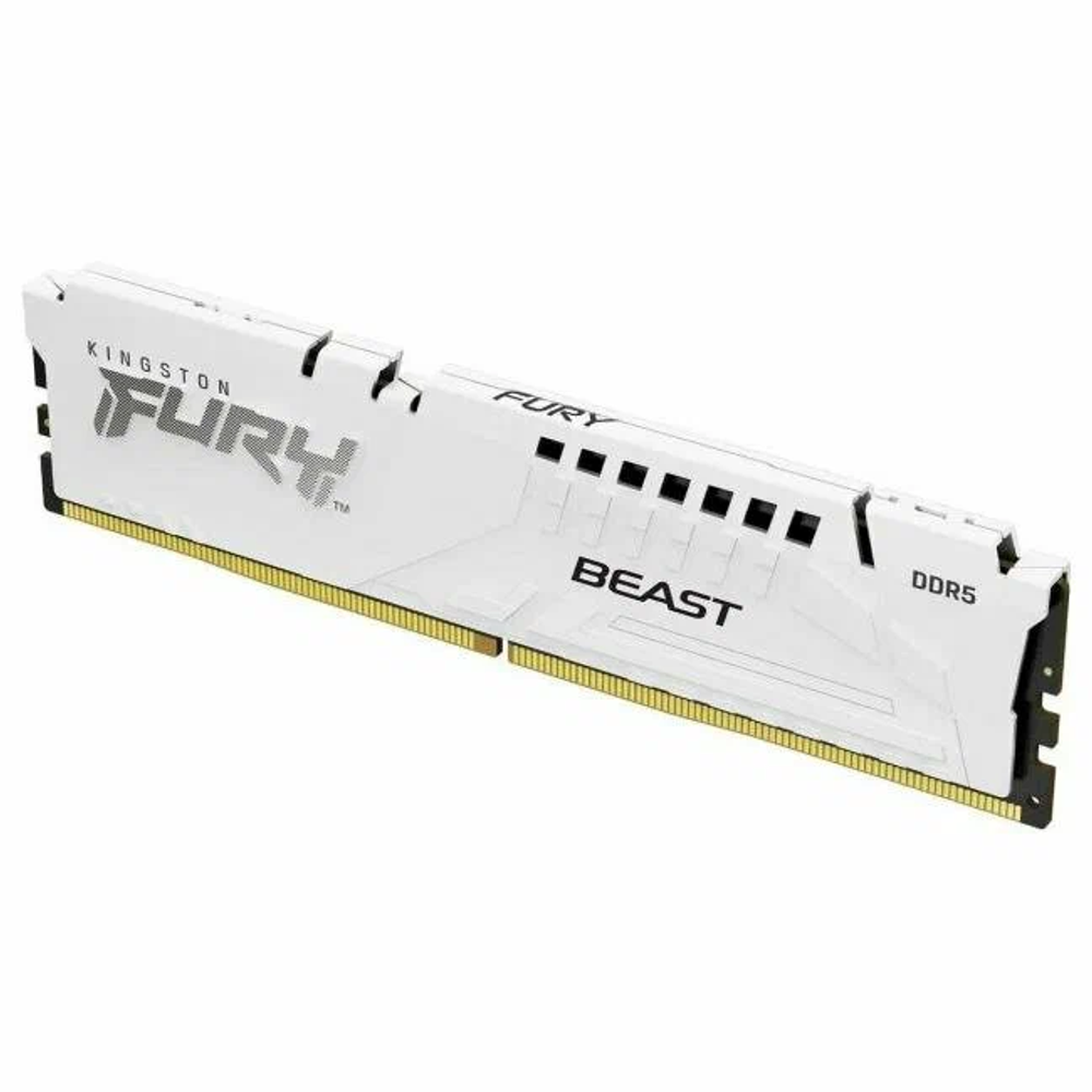 Модуль памяти DIMM DDR5 16Gb, 6000Mhz, Kingston FURY Beast EXPO White (KF560C36BWE2-16)