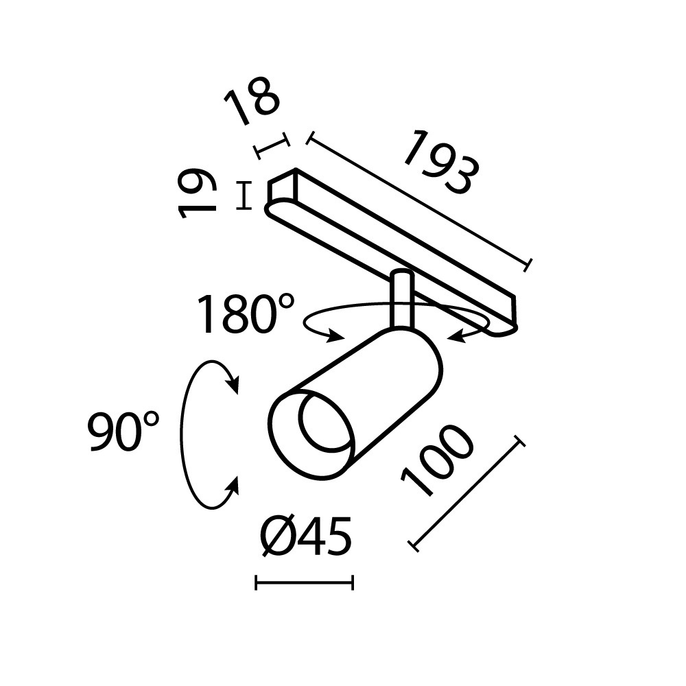 Магнитный трековый светильник Maytoni Focus LED TR032-2-5W4K-S-W