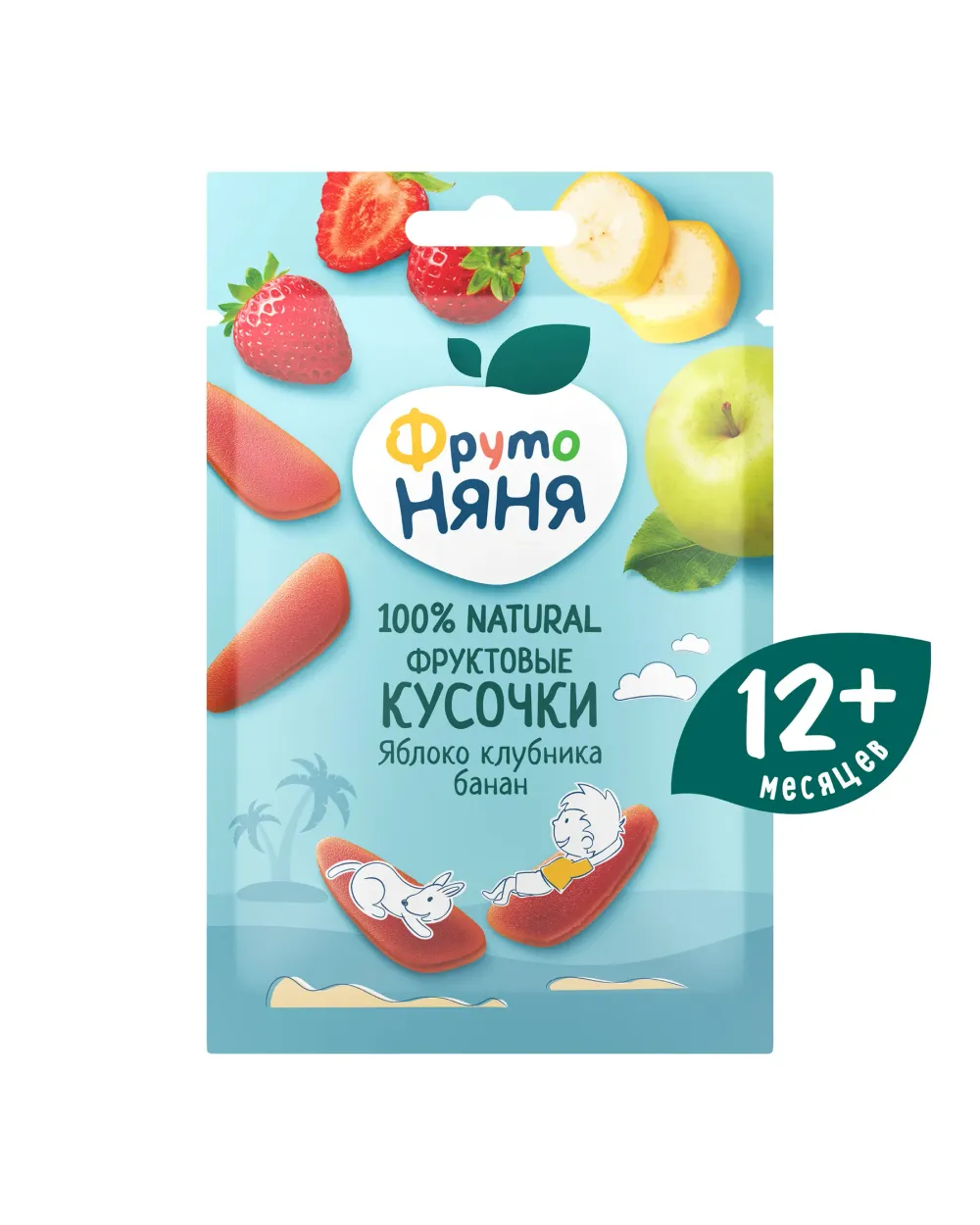 Ф-Н Фруктовые кусочки Яблоко-Клубника-Банан 15г