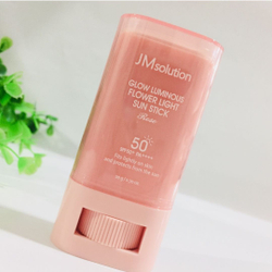Jmsolution glow luminous flower light sun stic spf50+ - Солнцезащитный стик с розовой водой