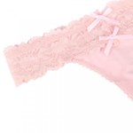 Трусики танга Sexy Floral Lace, розовые, XS-S