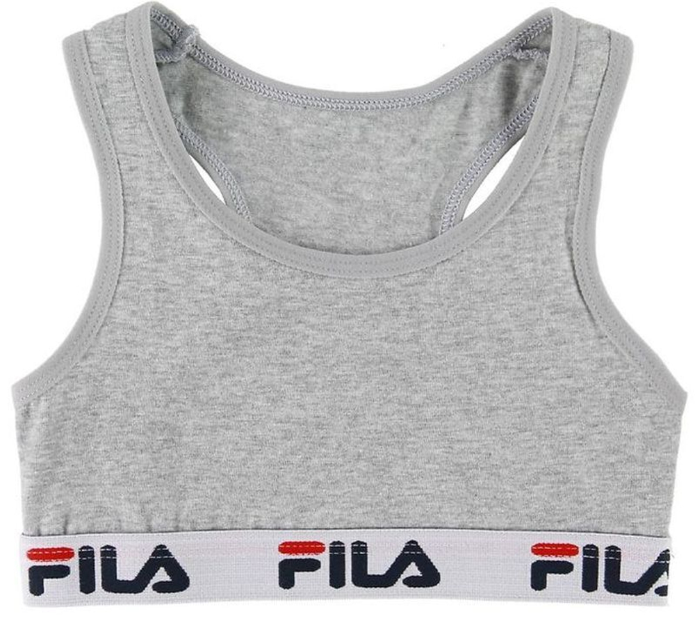 Топ для девочки теннисный Fila Girl Bra 1P - gray