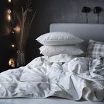 Евро одеяло IKEA FJALLBRACKA (ФЬЕЛЛЬБРЭККА), Стеганое, Зимнее, Белый, 220x240 см