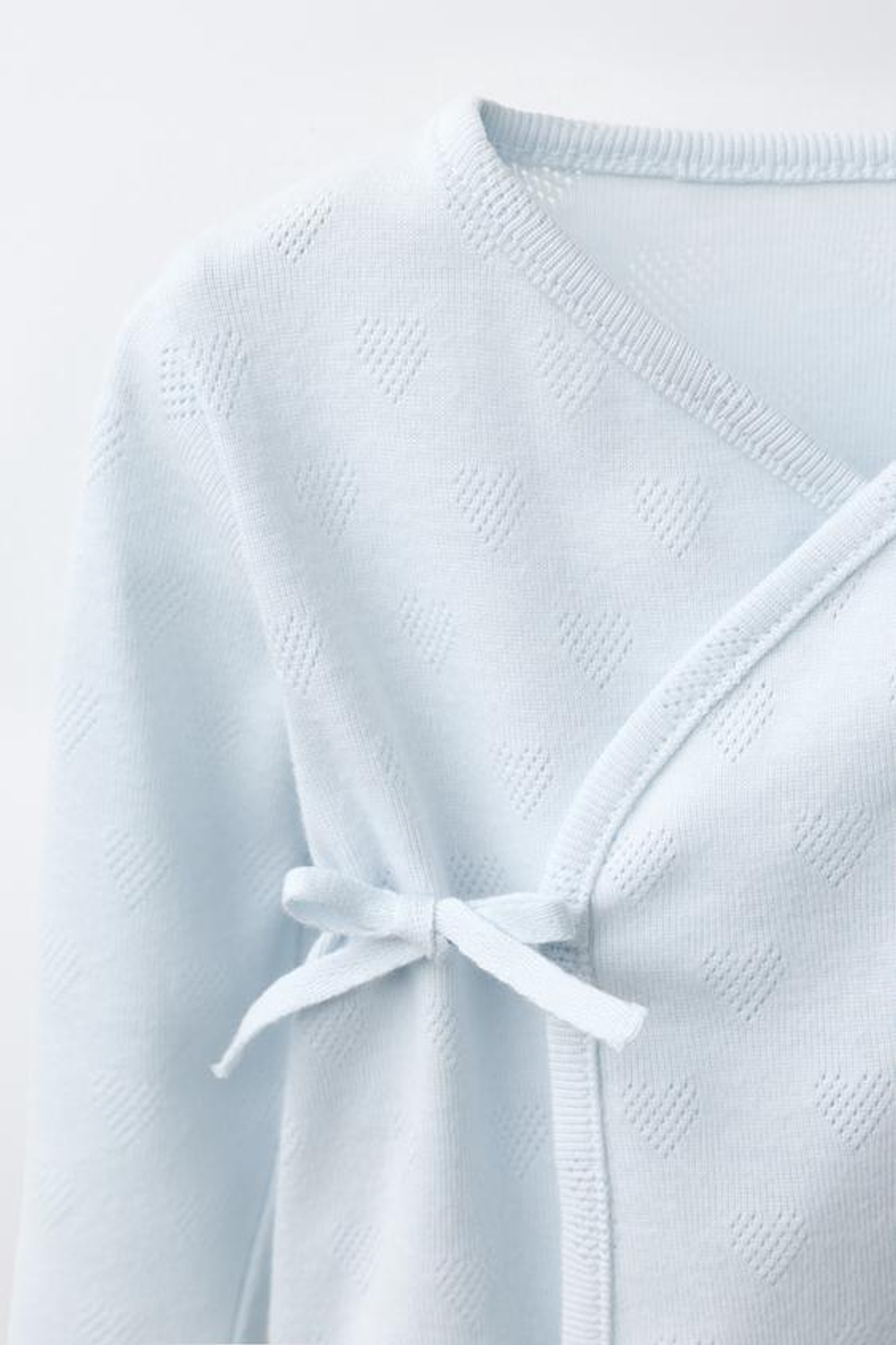 ZARA НАБОР ДЛЯ НОВОРОЖДЕННОГО С СЕРДЕЧКАМИ, ПАСТЕЛЬНО-СИНИЙ