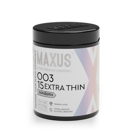 Презервативы MAXUS 003 №15 с железным кейсом, экстремально тонкие X-Edition, 15 шт