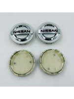 Колпачки заглушки на литые диски с эмблемой Nissan 59 мм 4 шт