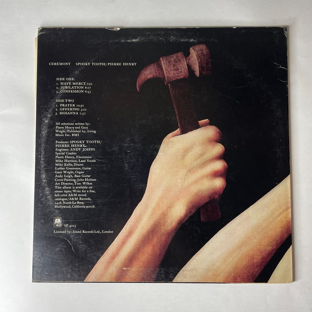 Винтажная виниловая пластинка LP Spooky Tooth, Pierre Henry, Ceremony An Electronic Mass (США 1970)