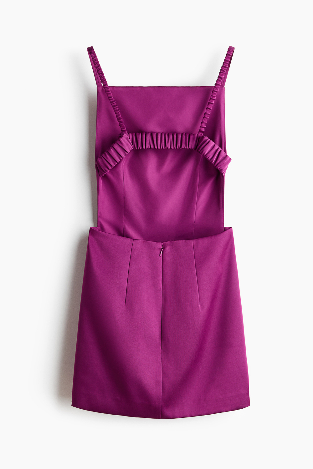 Атласное платье с открытой спиной - H&M