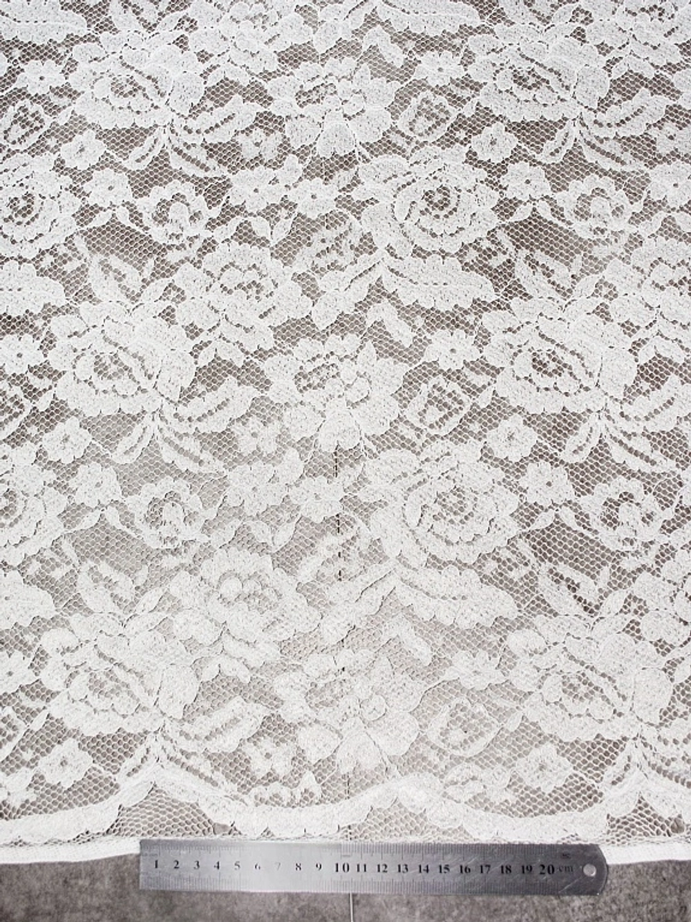 Кружево корд, 150 гр/м2, 150 см, п/э 100%, молочный