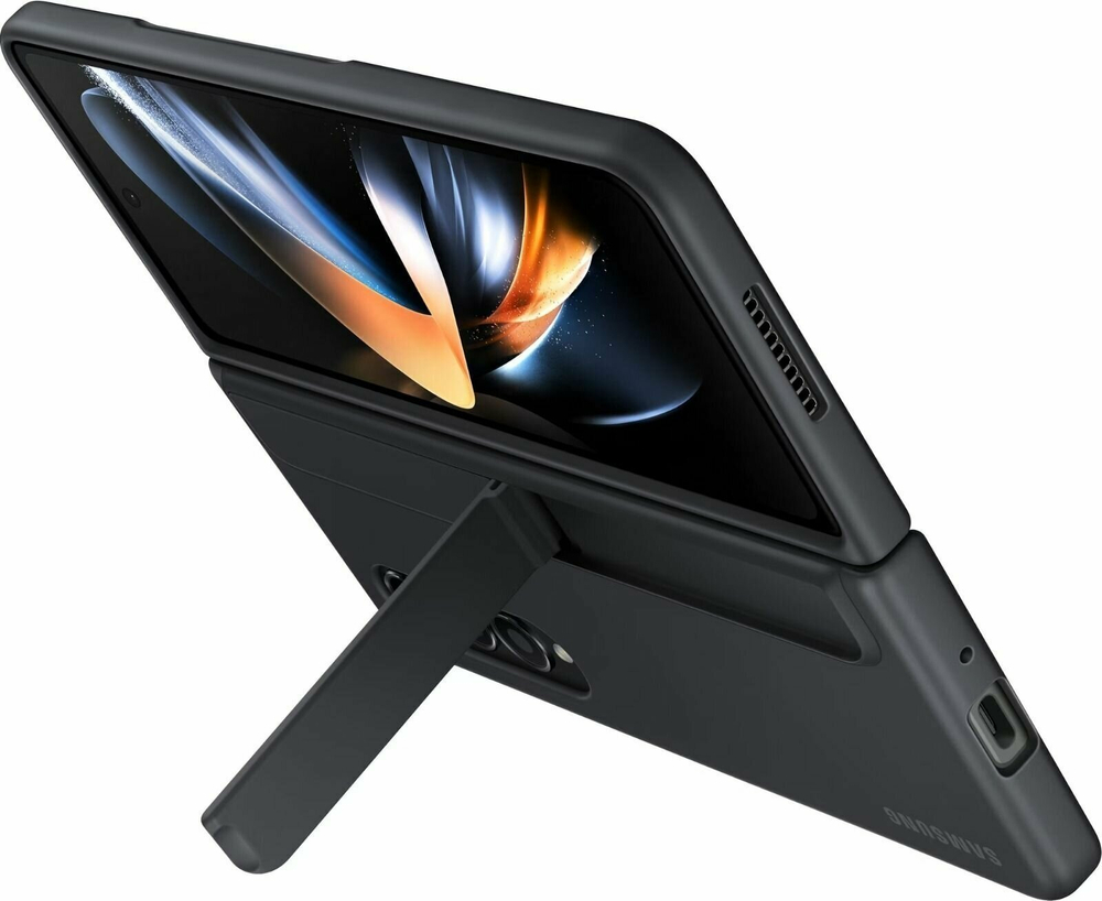 Защитный чехол для Samsung Galaxy Z Fold 4 с подставкой и ручкой (черный) (Из Финляндии)