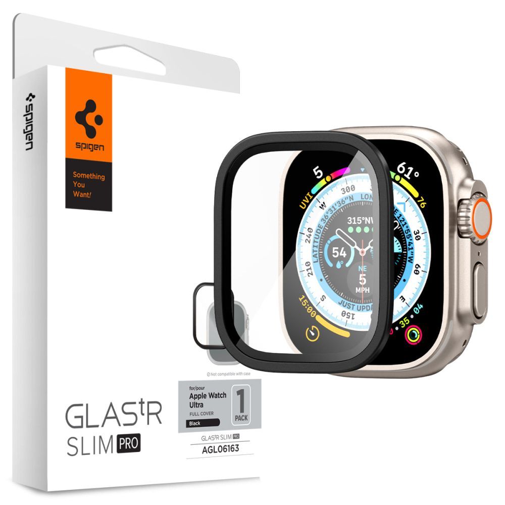 Защитное стекло Spigen Glas.tR Slim Pro для Apple Watch Ultra 49 мм Black