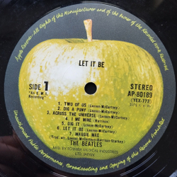 Винтажная виниловая пластинка LP The Beatles Let It Be (Japan 1971) (No Obi) Across The Universe