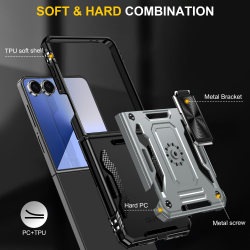 Чехол Safe Case с кольцом и защитой камеры для Samsung Galaxy Z Flip 7