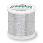 Нитки вышивальные металлизированные Madeira Metallic №40, 1000 м, цв. Alu, 9846, 5 катушек