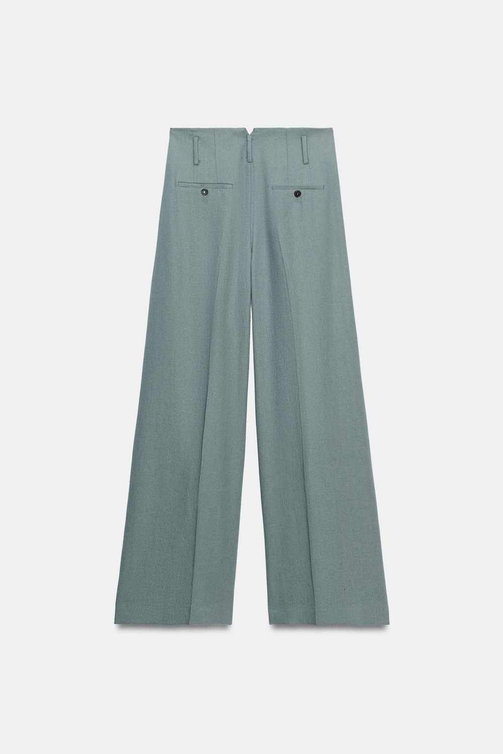 БРЮКИ С ЗАЩИПАМИ И ЛЬНОМ — ZW COLLECTION — ZARA