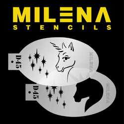 Трафарет Milena D45