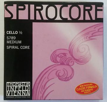 Струны для виолончели размером 1/2, среднее натяжение, Thomastik S789 Spirocore