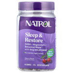 Natrol, жевательные таблетки для сна и восстановления, 5 мг мелатонина, со вкусом вишни, 60 жевательных таблеток